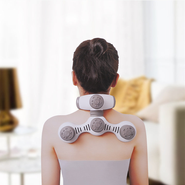 Massager Cervical Vertebra Massage| Cervical Vertebra Four Heads| Cervical Vertebra Massager