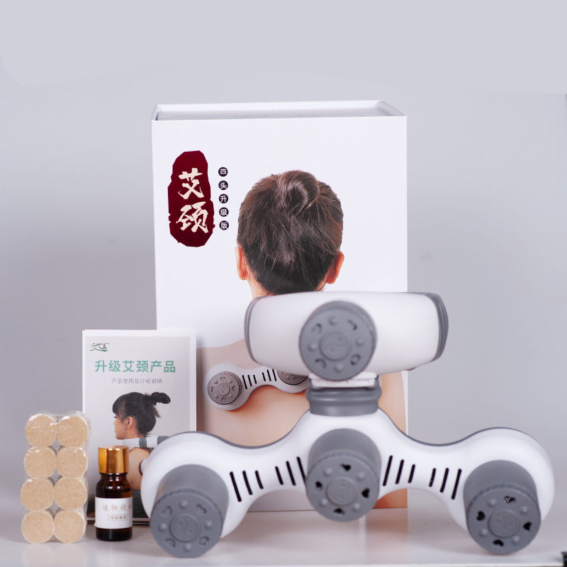 Massager Cervical Vertebra Massage| Cervical Vertebra Four Heads| Cervical Vertebra Massager